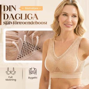 【✨ 1+1 gratis – 2 st】 Komfortabel løftende BH i ren bomull uten knapper 👙✨