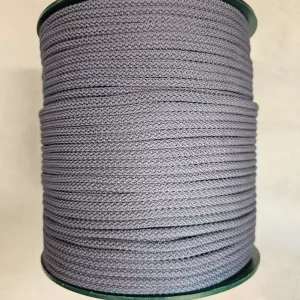 Hekletråd/macramecord 5 mm (farge Nr.70) lys stålgrå matt