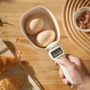 🥄 50% RABATT! Elektronisk Digital Måleskje – Mål Opptil 800g Med 1g Nøyaktighet! ⚖️ 4 Enheter: g/ml/oz/kopp – Avtakbar Skje for Enkel Rengjøring. 🔋 Knappcelle Batteri