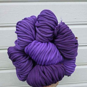 Ombre hekletråd 5 mm farge sett Lys lilla/lilla (19-50)