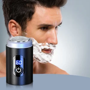 Mini Bærbar Oppladbar Barbermaskin med Digitalt Display