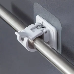 🧷 50% RABATT! Spikerfrie Justerbare Gardinstangholdere – Holder Opptil 2kg – Borreløs Montering! ✨ Selvklebende & Veggvennlig – Perfekt for Fliser, Tre & Betong. 🔧 Justerbar Bredde