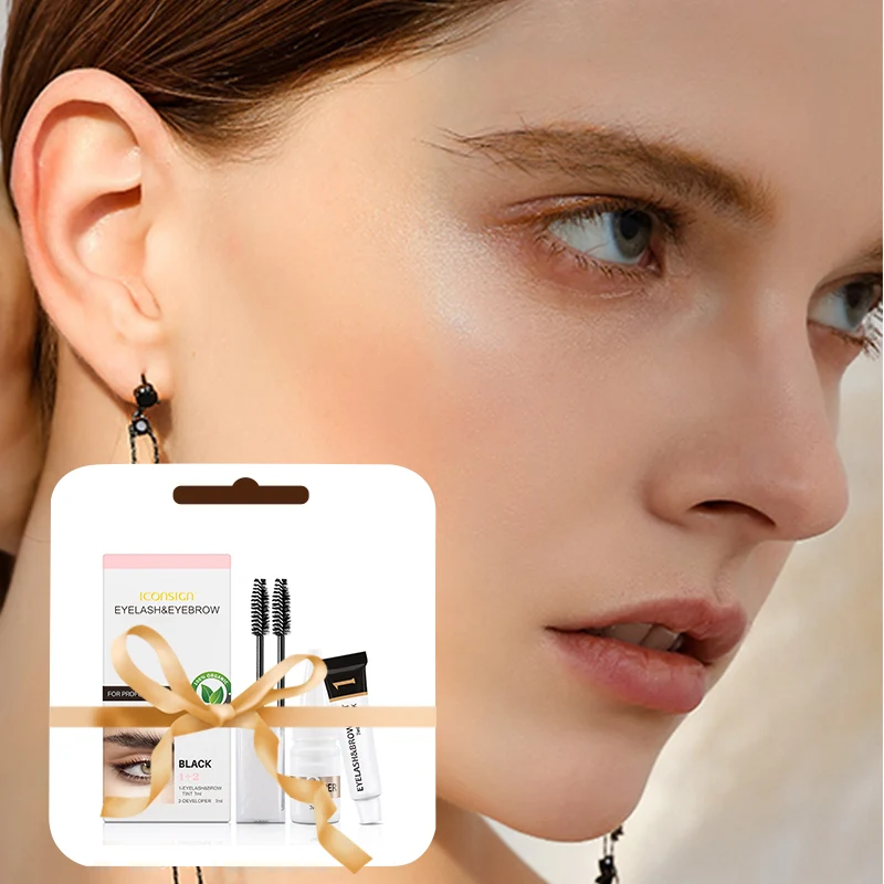 👁️ Profesjonelt Fargesett for Vipper & Bryn – Holder i 45–60 Dager! ✨ Vanntett & Smudgesikker – Perfekt for Hverdag & Trening. 🎨 3 Naturlige Nyanser – Dekker Grå Hår & Gir Et Ungdommelig Utseende. - Image 9