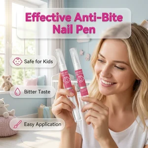 🖊️ Neglebitestopp – Bitter Smak Stoppere for Barn & Voksne! ✨ Skånsom Plantebasert Formel – Trygg for Daglig Bruk. 🌿 Lett Påføring med Presisjonspensel – Kjøp 3 for 10% Ekstra Rabatt! 🛡️
