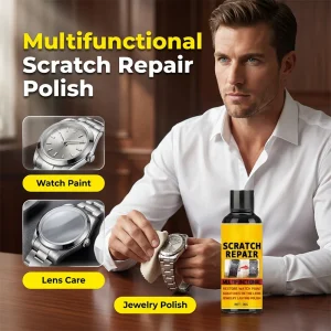 🔧 50% RABATT! Multifunksjonell Ripefjerningspuss – Gjenopprett Glans på Klokker & Smykker! ✨ Fjerner Riper & Mikroskader – Trygt for Linser & Metall. 🧽 Inkluderer Svamp – Kjøp 3 for 10% Ekstra Rabatt! ⌚