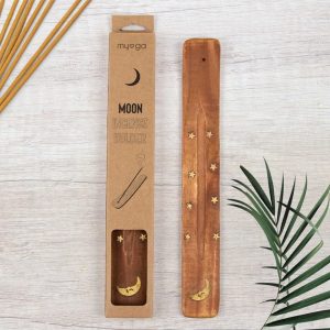 Wooden incense holder – Moon